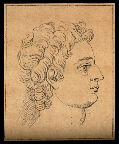 Right profile of a boy exemplifying ancient Greek male beauty