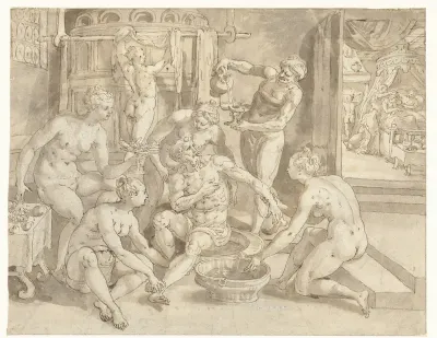 Rijke man in bad