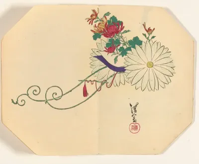 Rijtuig van chrysanten