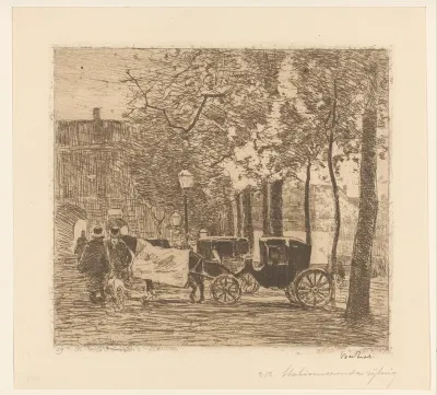 Rijtuigen op het Buitenhof
