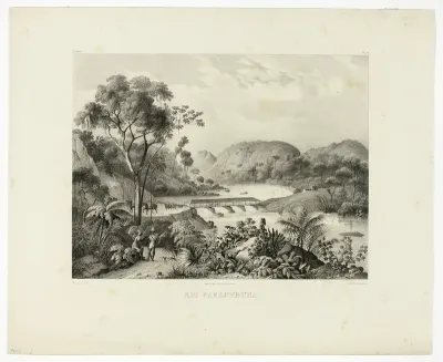 Rio Parahybuna, plate 17 from Landscapes, volume 1 of Voyage pittoresque dans le Brésil