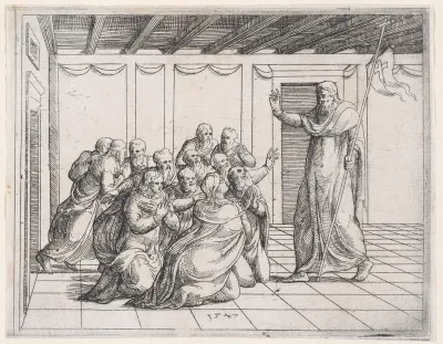 Risen Christ Appearing to the Disciples, from Old and New Testaments