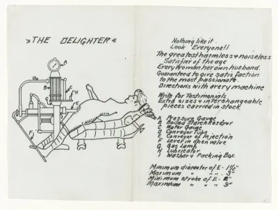 Risqué onderwerp, ontwerp voor de 'Delighter'