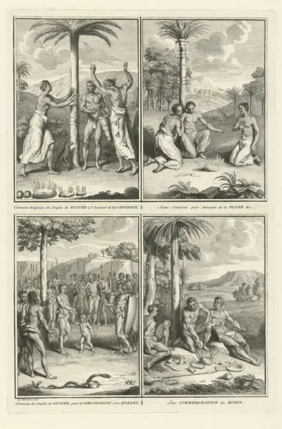 Rituelen van inwoners uit Guinea