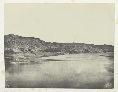 Rive Orientale du Nil (Village de Bab), Vue Prise au Sud Philoe; Nubie, plate 82 from the album "Egypte, Nubie, Palestine et Syrie" (1852)