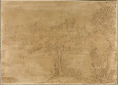 River Landscape with Castle