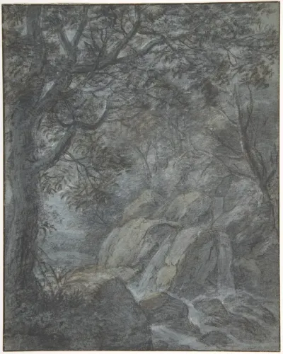 River Landscape with Mountain Stream