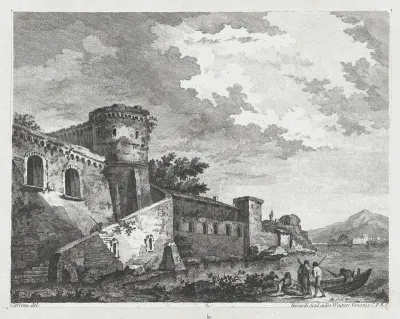 River Scene with Castle