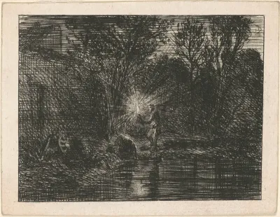 Riverbank at Night