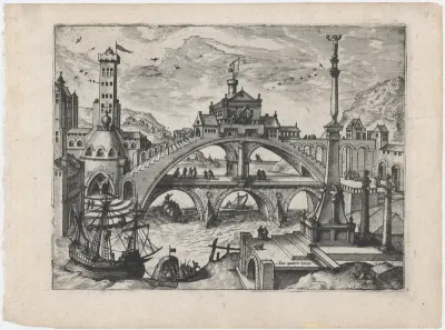 Riverscape with a Double Bridge