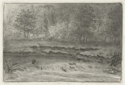 Rivier met waterval