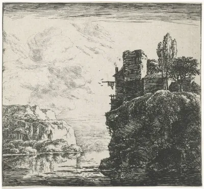 Rivier tussen rotsen