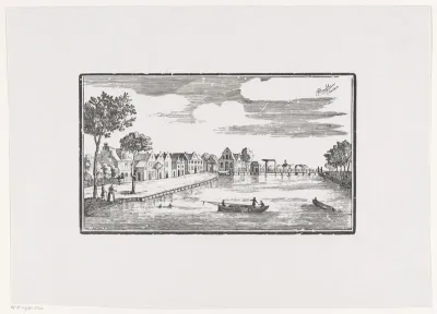 Riviergezicht met ophaalbrug