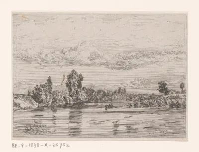Rivierlandschap bij Asnières