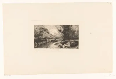 Rivierlandschap bij Champagne-en-Valromey