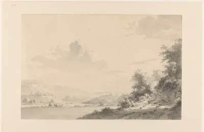 Rivierlandschap bij Mühlheim aan de Ruhr