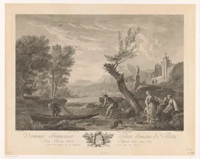 Rivierlandschap in de Levant