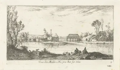 Rivierlandschap nabij Bar-sur-Seine