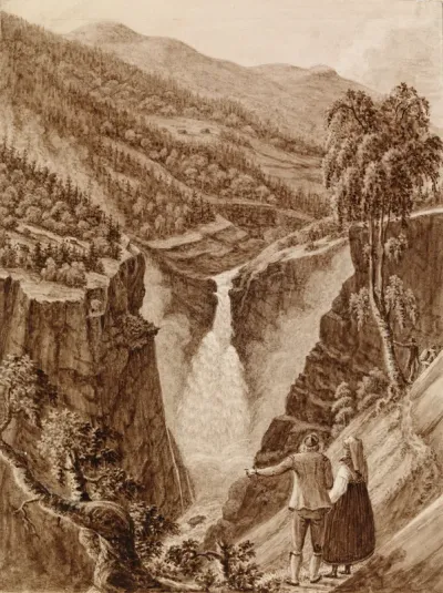 Rjukan Falls in Telemark
