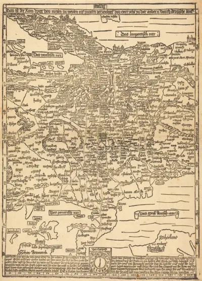 Road Map of Central Europe