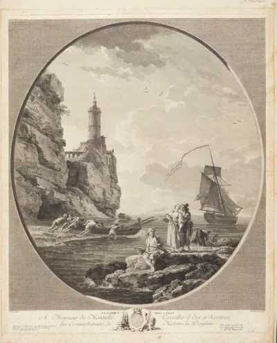 Robåden sættes i vandet (La Barque mise a flot)