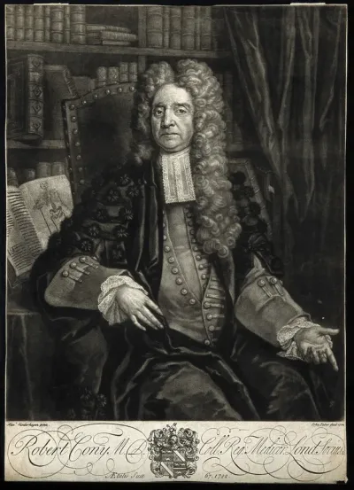 Robert Conny. Mezzotint by J. Faber, 1722, after A. Vanderhagen