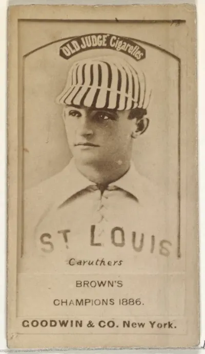Robert Lee "Parisian Bob" Caruthers, St. Louis Browns, from the Old Judge series (N172) for Old Judge Cigarettes