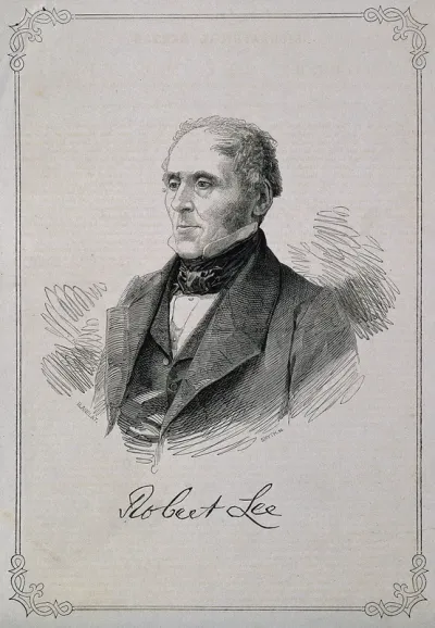 Robert Lee. Wood engraving by Smyth, 1851, after J. Mayall
