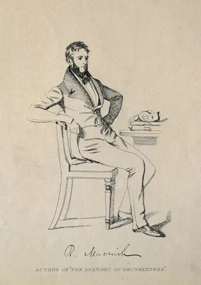 Robert Macnish. Lithograph by D. Maclise, 1883