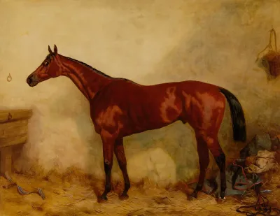 Robert the Devil in a stable interior