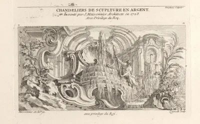 Rocaille fontein met riviergod