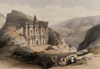 Rock temple of el-Derr at Petra