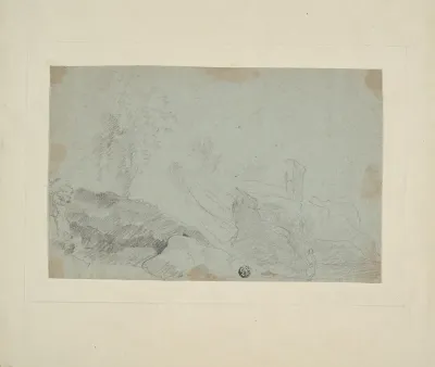 Rocky Landscape with Standing Figure