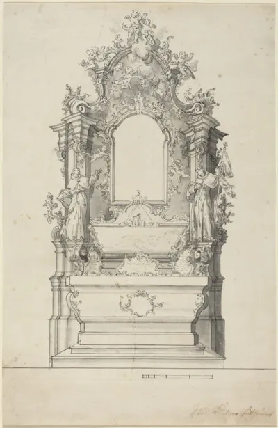 Rococo Altar with a Reliquary Tomb