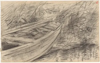 Roeiboot aan de wal