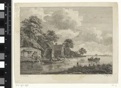 Roeiboten op het water