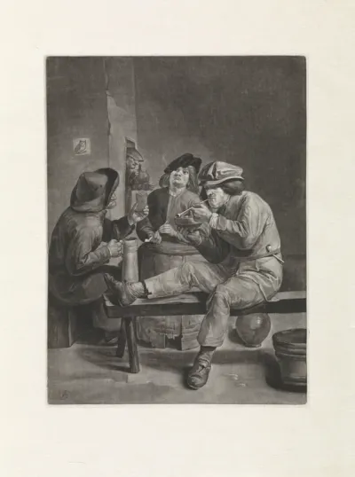 Rokende en drinkende mannen
