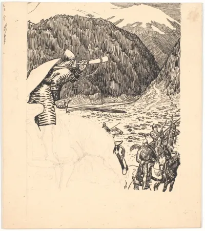 Roland blæser i hornet
