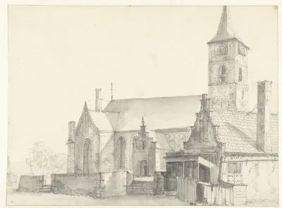 Romaanse kerk, gezien vanuit het noordwesten