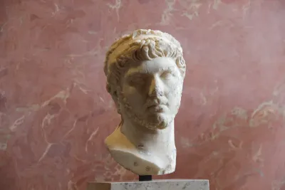 Roman marble bust of Ptolemy of Mauretania (10 BC   40 AD)