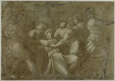 Roman Soldiers Arresting Saint Peter (?)