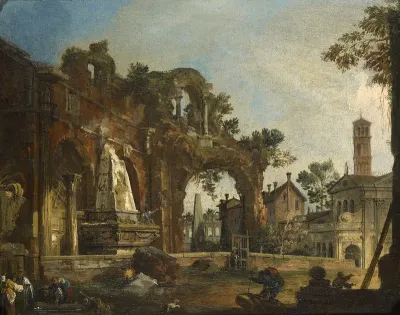 Rome: Capriccio with Ruins Based on the Forum