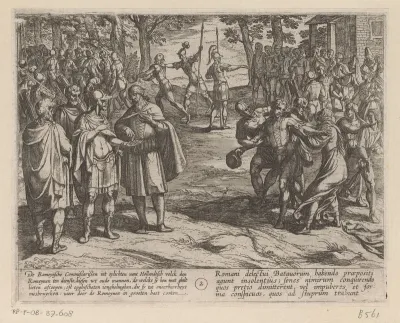 Romeinen kopen de jonge Nederlandse mannen van de Nederlandse ouderen