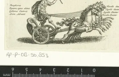 Romeins veldheer met paard en wagen