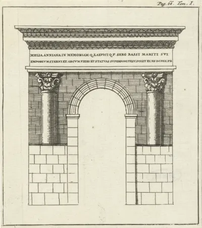 Romeinse poort bij Zara