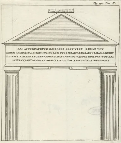 Romeinse poort te Athene