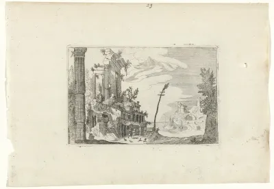 Romeinse ruïnes bij de zee