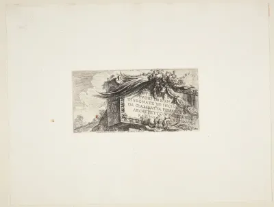 Romerske antiker udenfor Rom tegnet og graveret af Giambatta Piranesi, Venetiansk arkitekt