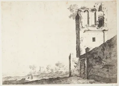 Romerske ruiner. Pars murorum Romae Veteris