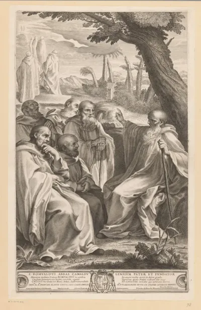 Romualdus van Ravenna met zijn volgelingen